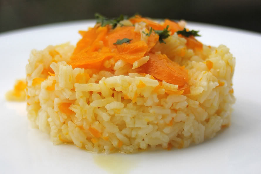Arroz de zanahoria